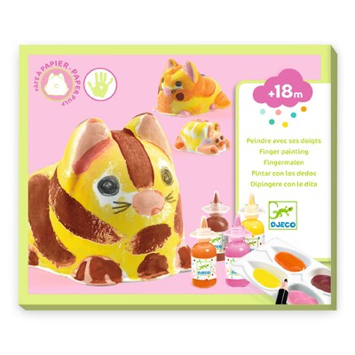 Buy Djeco 3D Finger Painting - Trio of Cats wholesale at Kaleidoscope Australasia Pty Ltd