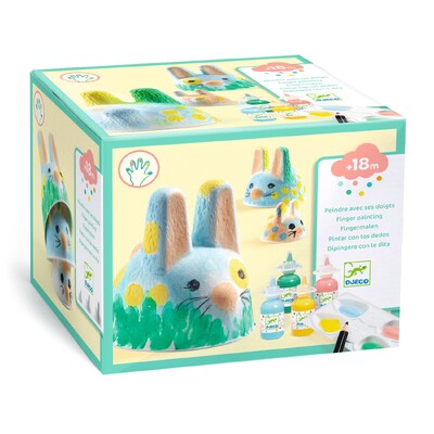 Buy Djeco 3D Finger Painting - Bunny Trio wholesale at Kaleidoscope Australasia Pty Ltd