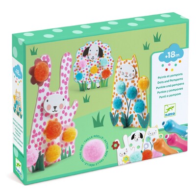 Buy Djeco Dots and Pompoms - In the Grass wholesale at Kaleidoscope Australasia Pty Ltd