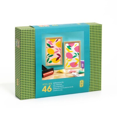 Buy Djeco Atelier 46 - Citrus Gel Printing Kit wholesale at Kaleidoscope Australasia Pty Ltd