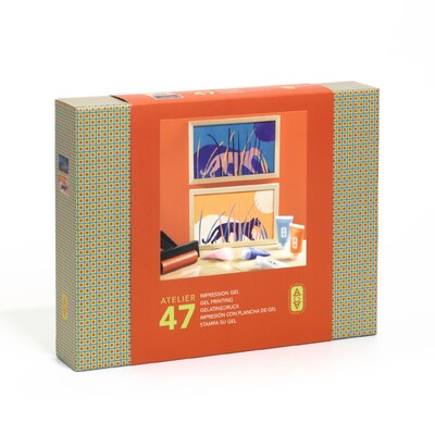 Buy Djeco Atelier 47 - Panther Gel Printing Kit wholesale at Kaleidoscope Australasia Pty Ltd
