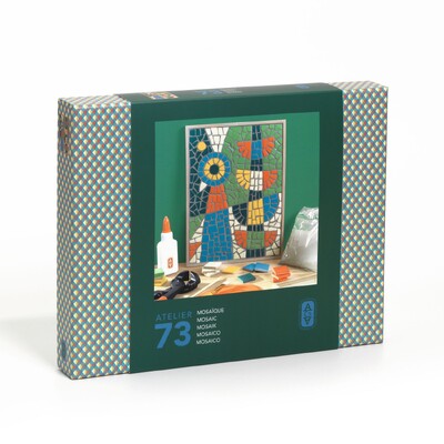Buy Djeco Atelier 73 – Abstract Bird Mosaic Art Kit wholesale at Kaleidoscope Australasia Pty Ltd