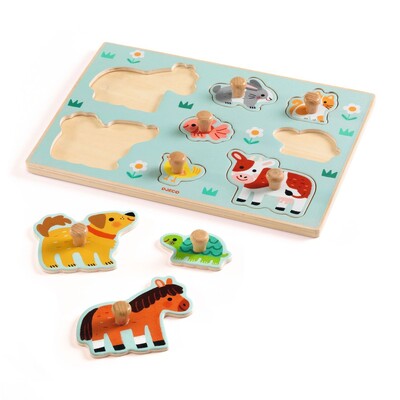 PuzzleWoodFarmKnob MOQ2