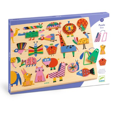 Buy Djeco Puzzlo Geo Wooden Shape Puzzle for Toddlers wholesale at Kaleidoscope Australasia Pty Ltd