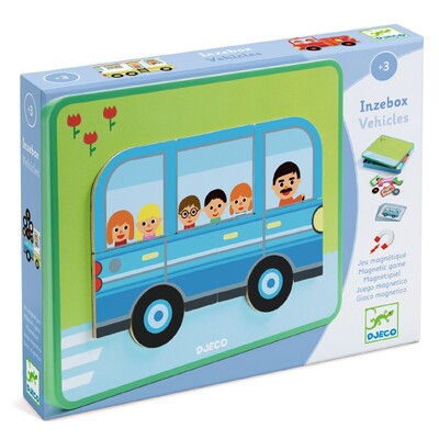 Buy Djeco Inzebox Vehicles Magnetic Game wholesale at Kaleidoscope Australasia Pty Ltd