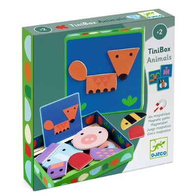 Buy Djeco TiniBox Animals Magnetic Play Set wholesale at Kaleidoscope Australasia Pty Ltd