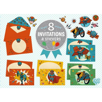 InvitationsSuperHeros MOQ6