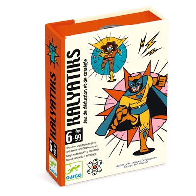 Buy Djeco Kalyatiks Superhero Deduction Card Game wholesale at Kaleidoscope Australasia Pty Ltd