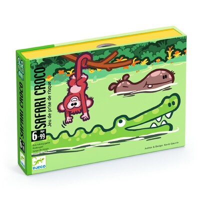 Buy Djeco Safari Croco Risk-taking Card Players wholesale at Kaleidoscope Australasia Pty Ltd