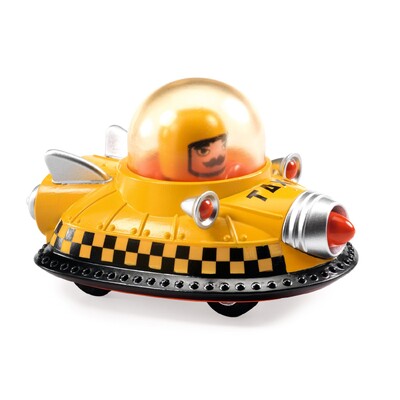 Buy Djeco Space Taxi Crazy Motors Metal Toy Car wholesale at Kaleidoscope Australasia Pty Ltd