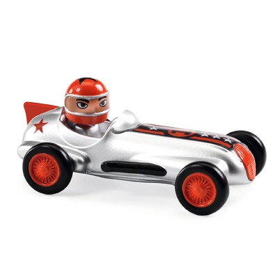 Buy Djeco Silver Super Speed Crazy Motors Metal Toy Car wholesale at Kaleidoscope Australasia Pty Ltd