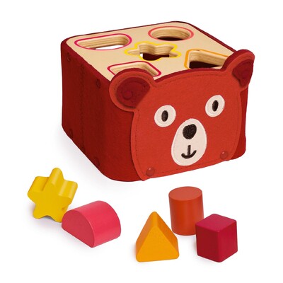 Buy Djeco SoftiShape Wooden Shape Sorting Toy for Toddlers wholesale at Kaleidoscope Australasia Pty Ltd