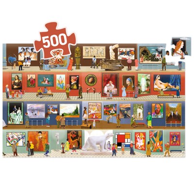 Buy Djeco At the Museum 500 Piece Observation Puzzle wholesale at Kaleidoscope Australasia Pty Ltd