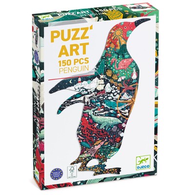 Buy Djeco Penguin 150 Piece Silhouette Jigsaw Puzzle wholesale at Kaleidoscope Australasia Pty Ltd