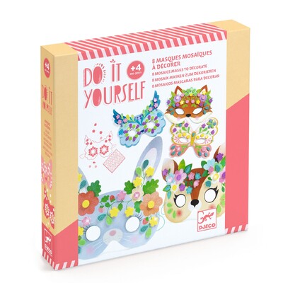 Buy Djeco Do It Yourself Forest Animals Mosaic Mask Craft Kit wholesale at Kaleidoscope Australasia Pty Ltd