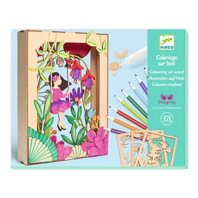 Buy Djeco Alizee 3D Wooden Diorama Craft Kit wholesale at Kaleidoscope Australasia Pty Ltd