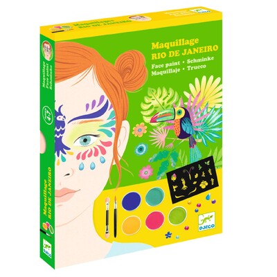 Buy Djeco Rio de Janeiro Face Painting Activity Kit wholesale at Kaleidoscope Australasia Pty Ltd