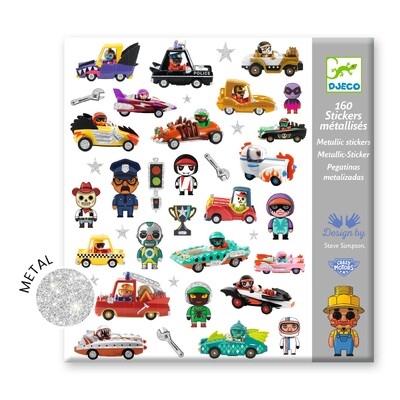 Buy Djeco The World of Crazy Motors Sticker Set wholesale at Kaleidoscope Australasia Pty Ltd
