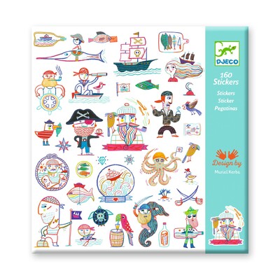 Buy Djeco Pirate Attack! Sticker Set wholesale at Kaleidoscope Australasia Pty Ltd