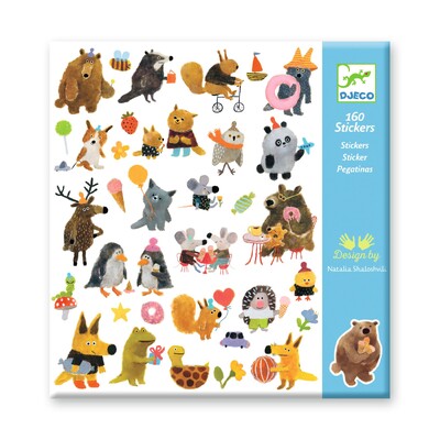 Buy Djeco Fluffy Friends Sticker Set wholesale at Kaleidoscope Australasia Pty Ltd
