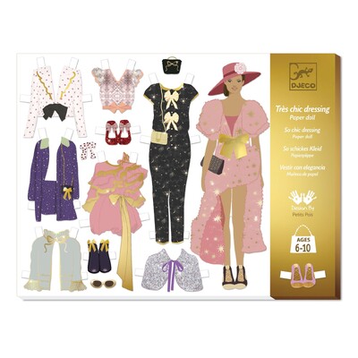 Buy Djeco So Chic Wardrobe Fashion Styling Paper Dolls wholesale at Kaleidoscope Australasia Pty Ltd