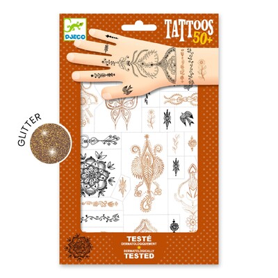Buy Djeco Oriental Breeze Temporary Tattoos wholesale at Kaleidoscope Australasia Pty Ltd