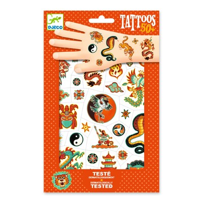 Buy Djeco Martial Spirit Temporary Tattoos wholesale at Kaleidoscope Australasia Pty Ltd