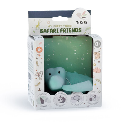 Buy Tikiri Crocodile Rubber Teether Rattle & Bath Toy in Retail Box wholesale at Kaleidoscope Australasia Pty Ltd