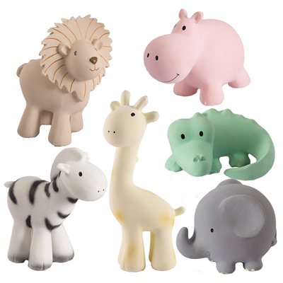 Set of 6 Tikiri Zoo Animals