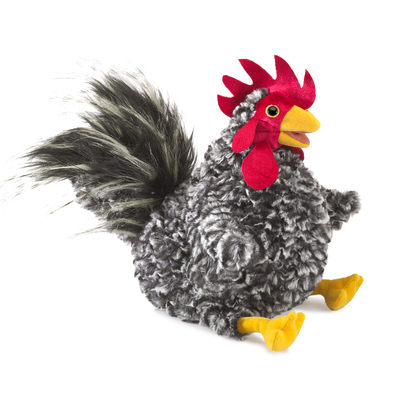 Rooster, BarredRockPuppet MOQ2
