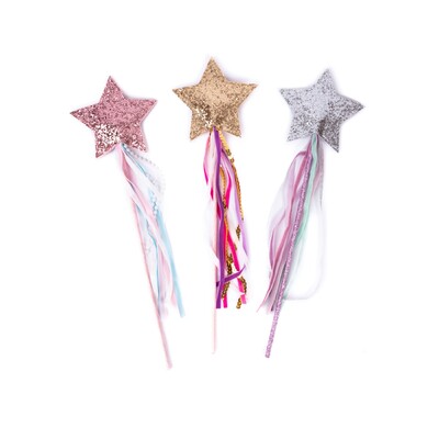 Buy Great Pretenders Deluxe Twinkle Star Wand Set of 3 wholesale at Kaleidoscope Australasia Pty Ltd
