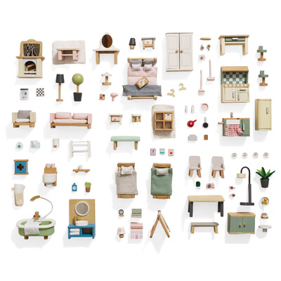 Buy Le Toy Van Deluxe Dolls House Furniture Set wholesale at Kaleidoscope Australasia Pty Ltd