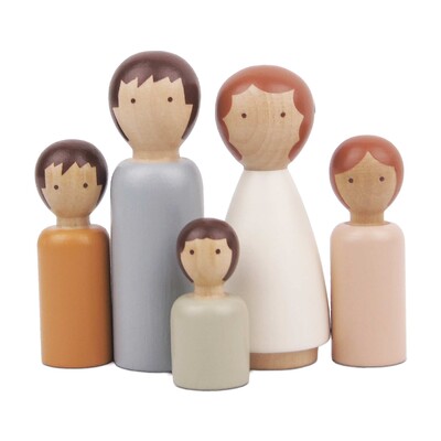 Dubois Wooden Family Dolls