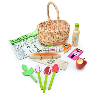 Wicker Shopping Basket Set ]$
