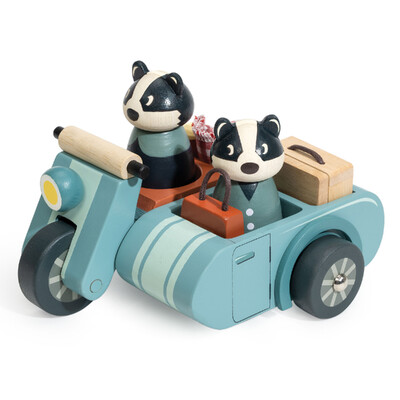 Buy Tender Leaf Toys Badger Picnic Motorbike Ride wholesale at Kaleidoscope Australasia Pty Ltd